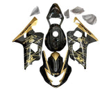 Suzuki GSXR 600 Fairing Kit (2004-2005) Black, Gold Corona at KingsMotorcycleFairings.com