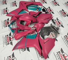 Suzuki GSX-R 600 Fairings (2011-2024) Matte Pink, Blue Turquoise at KingsMotorcycleFairings.com