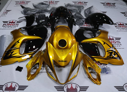 Suzuki GSX1300R Hayabusa Fairings (2008-2020) Gold, Black from KingsMotorcycleFairings.com