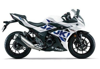 Suzuki GSX250R Fairing Kit (2017-2021) White, Blue, Black at KingsMotorcycleFairings.com