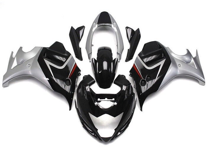Suzuki GSX650F Fairing set (2007-2015) Black, Silver at KingsMotorcycleFairings.com