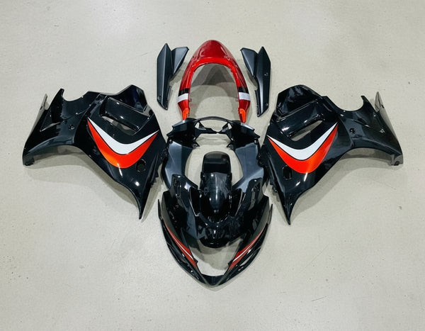 Suzuki GSX650F Fairings (2007-2015) Black, Candy Orange, Silver from KingsMotorcycleFairings.com