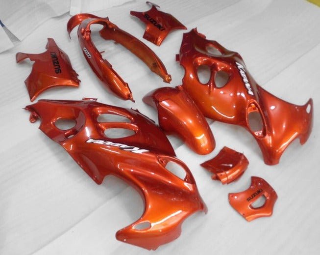 Suzuki GSX750F Katana Fairings (1998-2006) Candy Orange, White from KingsMotorcycleFairings.com