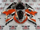 Suzuki GSXR1000 (2000-2002) Orange, Silver, Black Fairings at KingsMotorcycleFairings.com