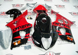 Suzuki GSXR1000 (2003-2004) Black & Candy Apple Red Fairings at KingsMotorcycleFairings.com