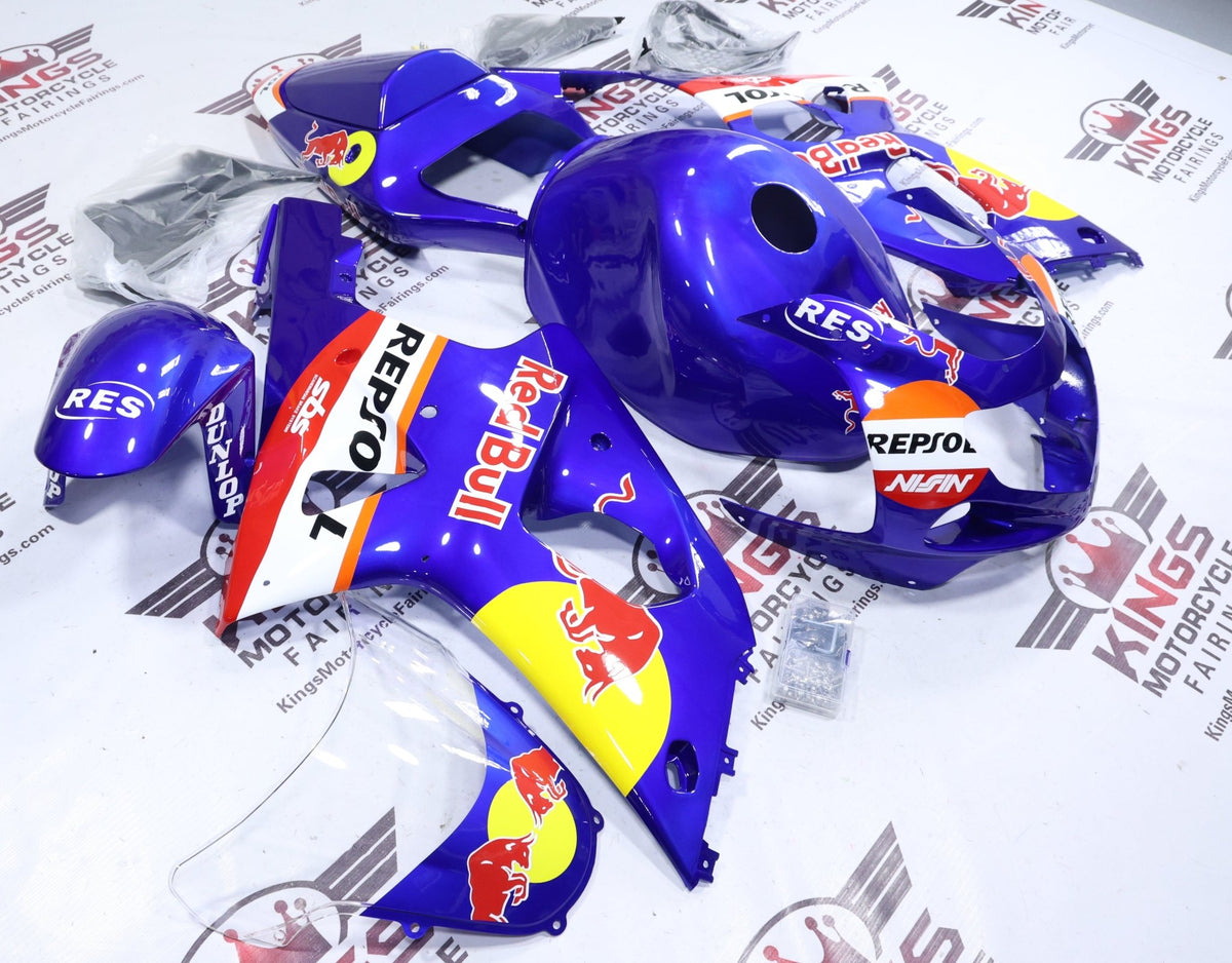 Suzuki GSXR1000 Fairing Kit (2000-2002) Blue RedBull at KingsMotorcycleFairings.com