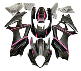 Suzuki GSXR1000 Fairing Kit (2007-2008) Black, Matte Black, Pink at KingsMotorcycleFairings.com
