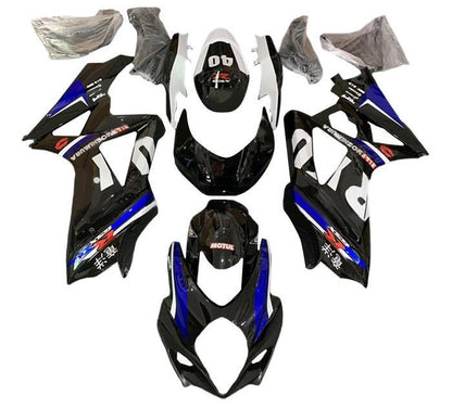 Suzuki GSXR1000 Fairing Kit (2007-2008) Black, White, Blue, Yoshimura at KingsMotorcycleFairings.com