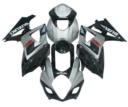 Suzuki GSXR1000 Fairing Kit (2007-2008) Gray, Black, White, Red, Blue at KingsMotorcycleFairings.com