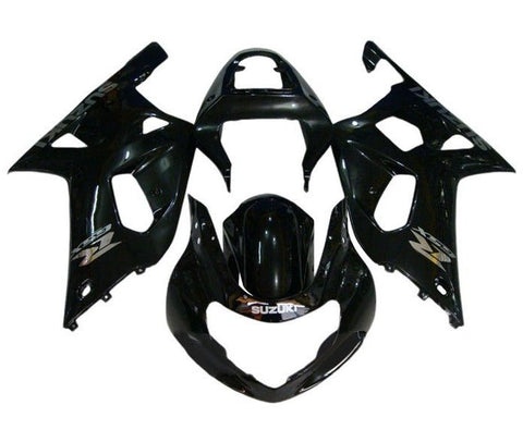 Suzuki GSXR1000 Fairings (2000-2002) Black, Chrome at KingsMotorcycleFairings.com