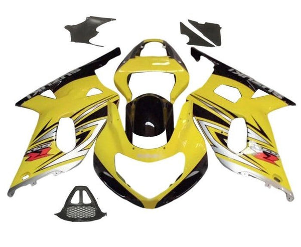 Suzuki GSXR1000 Fairings (2000-2002) Yellow, Black, Silver at KingsMotorcycleFairings.com