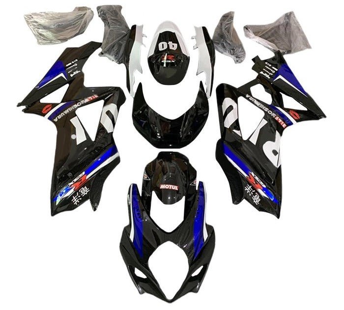 Suzuki GSXR1000 Fairings (2005-2006) Black, Blue, White, Yoshimura at KingsMotorcycleFairings.com