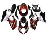 Suzuki GSXR1000 Fairings (2005-2006) Black, Dark Red, White, Gold at KingsMotorcycleFairings.com