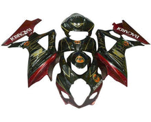Suzuki GSXR1000 Fairings (2005-2006) Black, Red, Gold Bacardi at KingsMotorcycleFairings.com