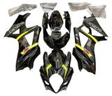 Suzuki GSXR1000 Fairings (2005-2006) Black, Yellow, Gray at KingsMotorcycleFairings.com