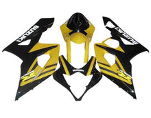 Suzuki GSXR1000 Fairings (2005-2006) Black, Yellow at KingsMotorcycleFairings.com