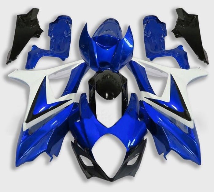 Suzuki GSXR1000 Fairings (2005-2006) Blue, Black, White at KingsMotorcycleFairings.com