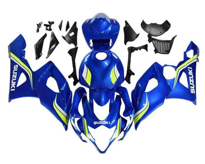 Suzuki GSXR1000 Fairings (2005-2006) Blue, Yellow, White at KingsMotorcycleFairings.com