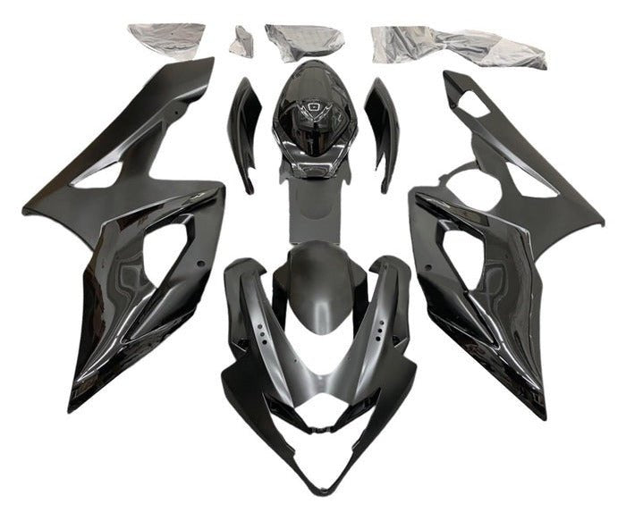 Suzuki GSXR1000 Fairings (2005-2006) Gloss Black, Half Matte Black at KingsMotorcycleFairings.com