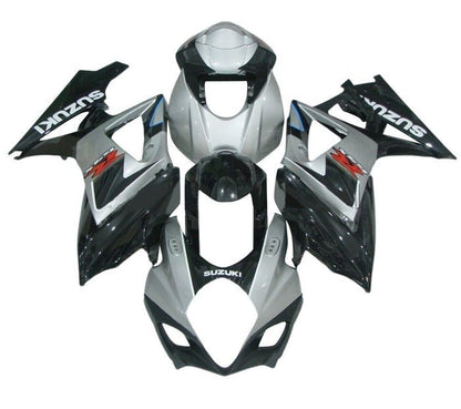 Suzuki GSXR1000 Fairings (2005-2006) Gray, Black, White, Red at KingsMotorcycleFairings.com