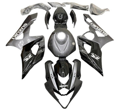 Suzuki GSXR1000 Fairings (2005-2006) Gray, Black at KingsMotorcycleFairings.com
