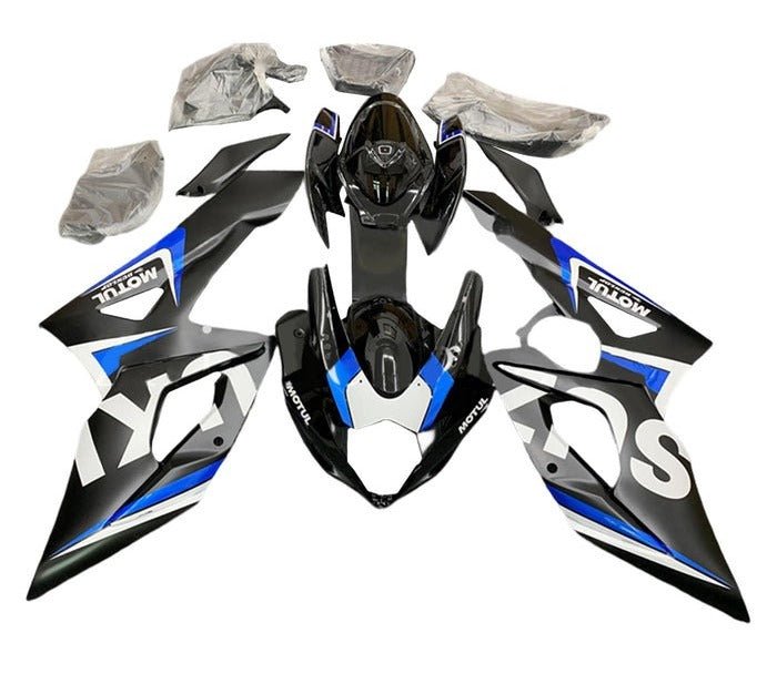 Suzuki GSXR1000 Fairings (2005-2006) Matte Black, Blue, White, Black at KingsMotorcycleFairings.com