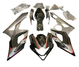 Suzuki GSXR1000 Fairings (2005-2006) Silver, Black, Red Stripe at KingsMotorcycleFairings.com