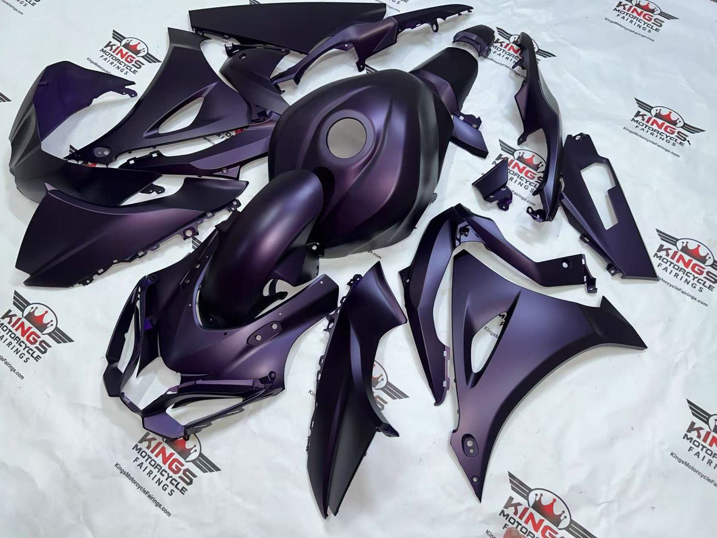 Suzuki GSXR1000 Fairings (2017-2025) Flat Dark Purple from KingsMotorcycleFairings.com