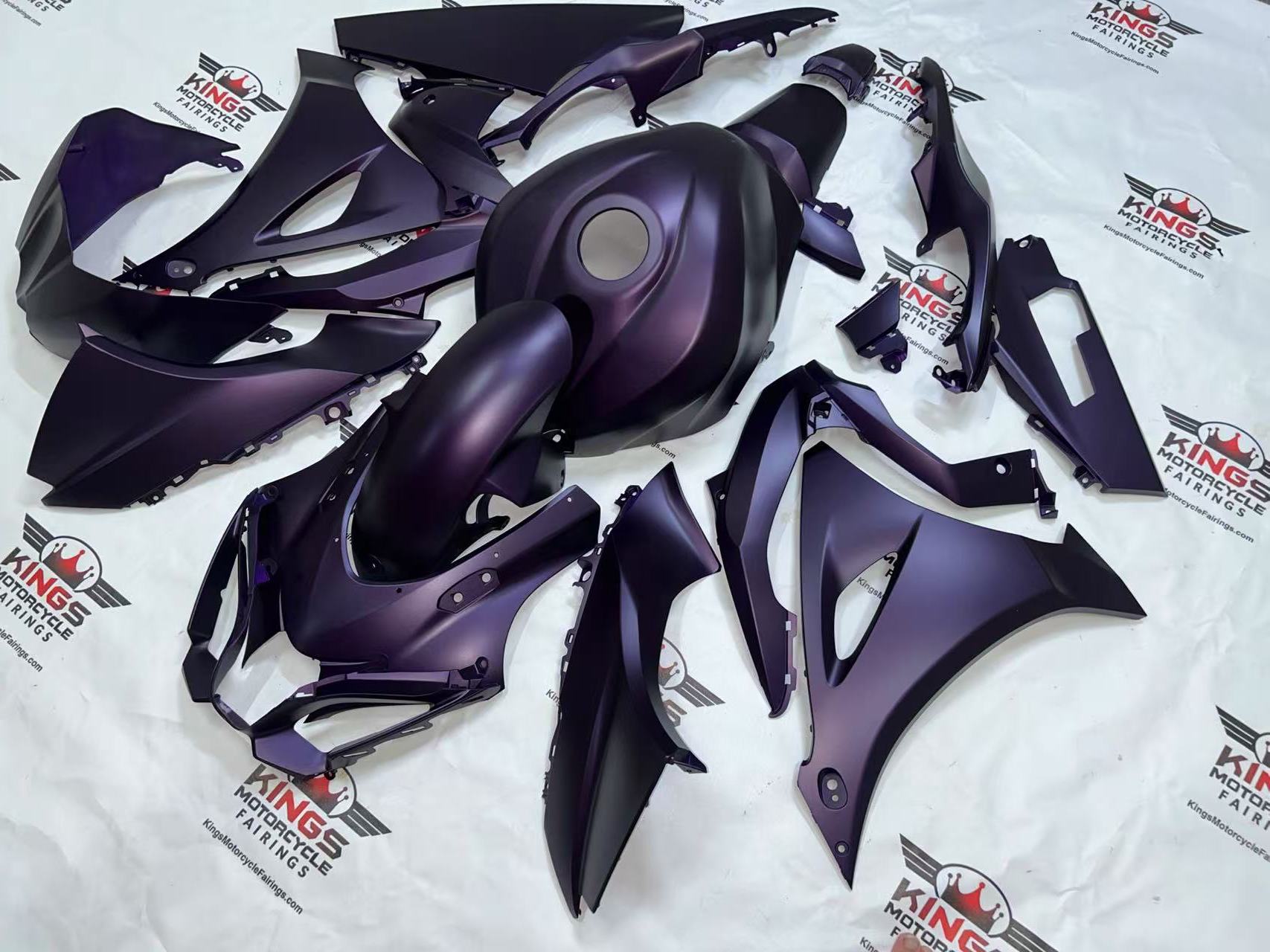 Suzuki GSXR1000 Fairings (2017-2025) Flat Dark Purple from KingsMotorcycleFairings.com