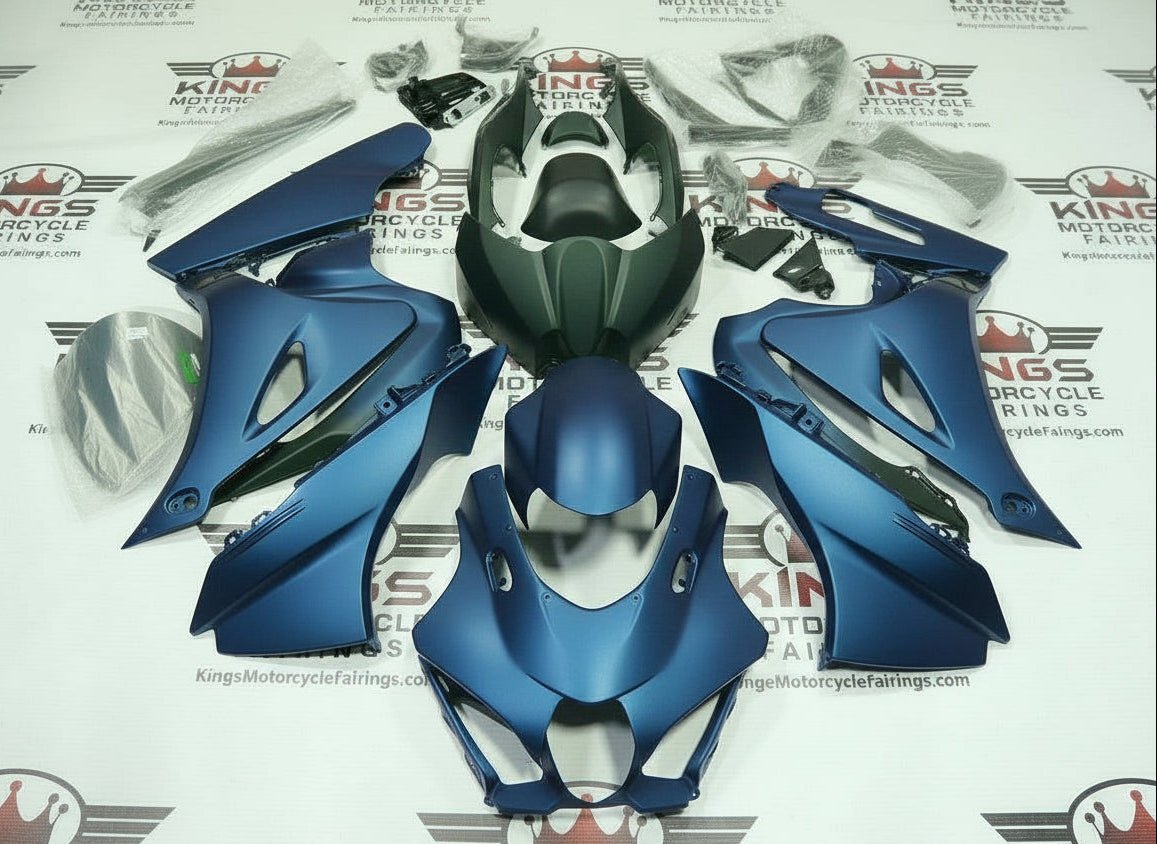 Suzuki GSXR1000 Fairings (2017-2025) Matte Blue, Matte Black at KingsMotorcycleFairings.com