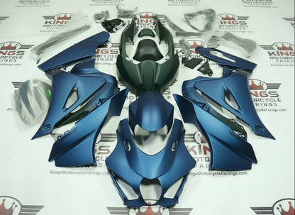 Suzuki GSXR1000 Fairings (2017-2025) Matte Blue, Matte Black at KingsMotorcycleFairings.com