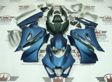 Suzuki GSXR1000 Fairings (2017-2025) Matte Blue, Matte Black from KingsMotorcycleFairings.com