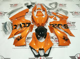 Suzuki GSXR1000 Fairings (2017-2025) Orange, Black from KingsMotorcycleFairings.com