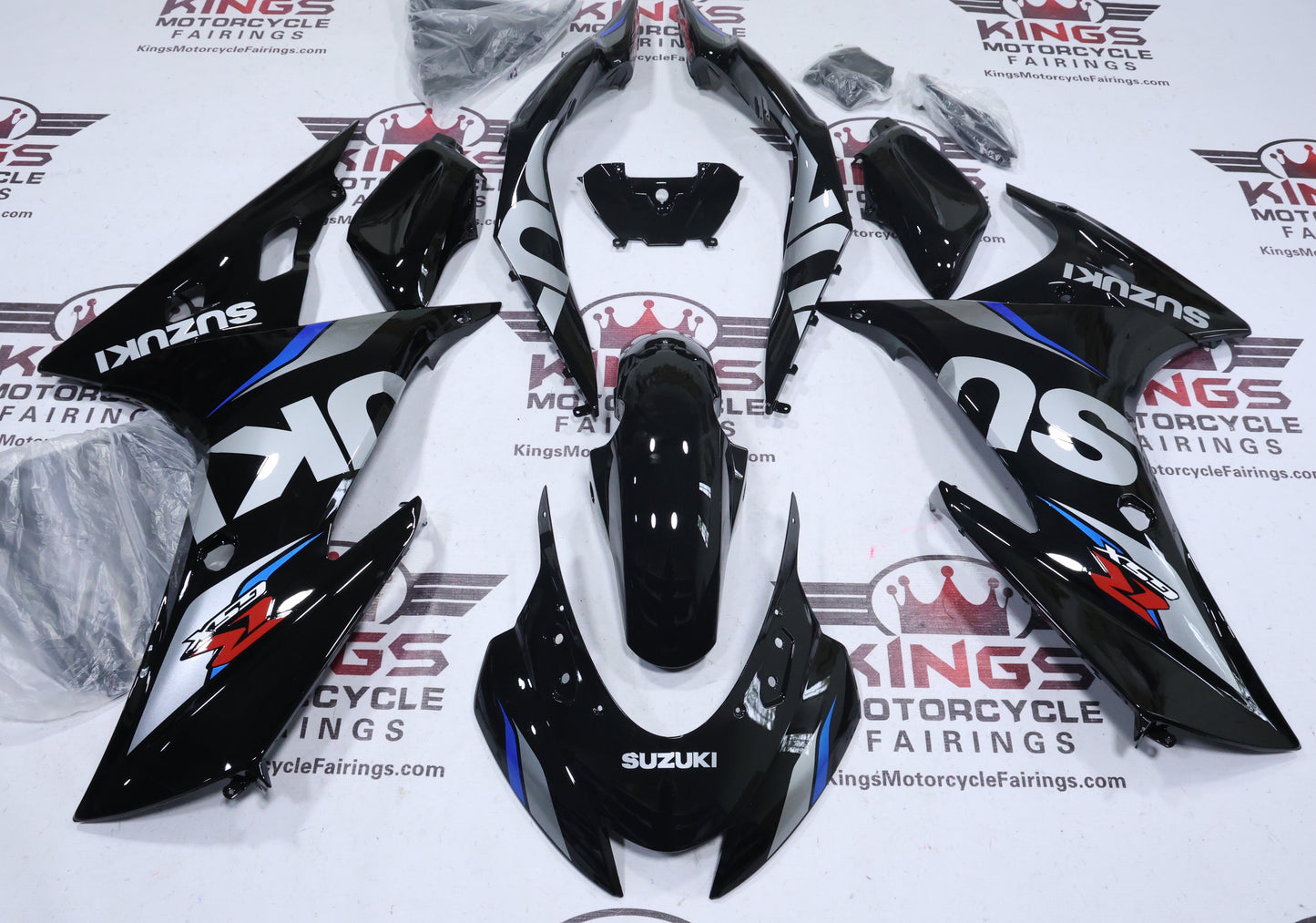 Suzuki GSXR125 Fairing Pieces (2017-2025) Black, Silver, Blue, Red at KingsMotorcycleFairings.com