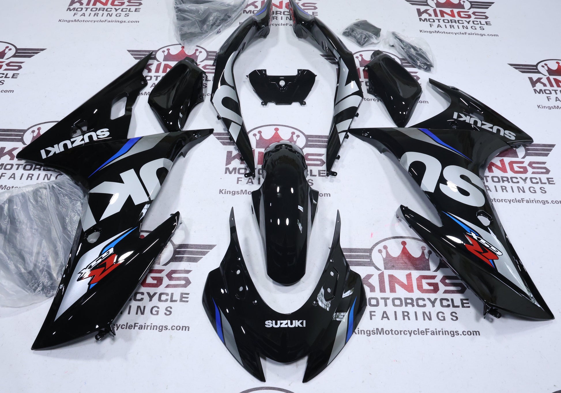 Suzuki GSXR125 Fairing Pieces (2017-2025) Black, Silver, Blue, Red at KingsMotorcycleFairings.com