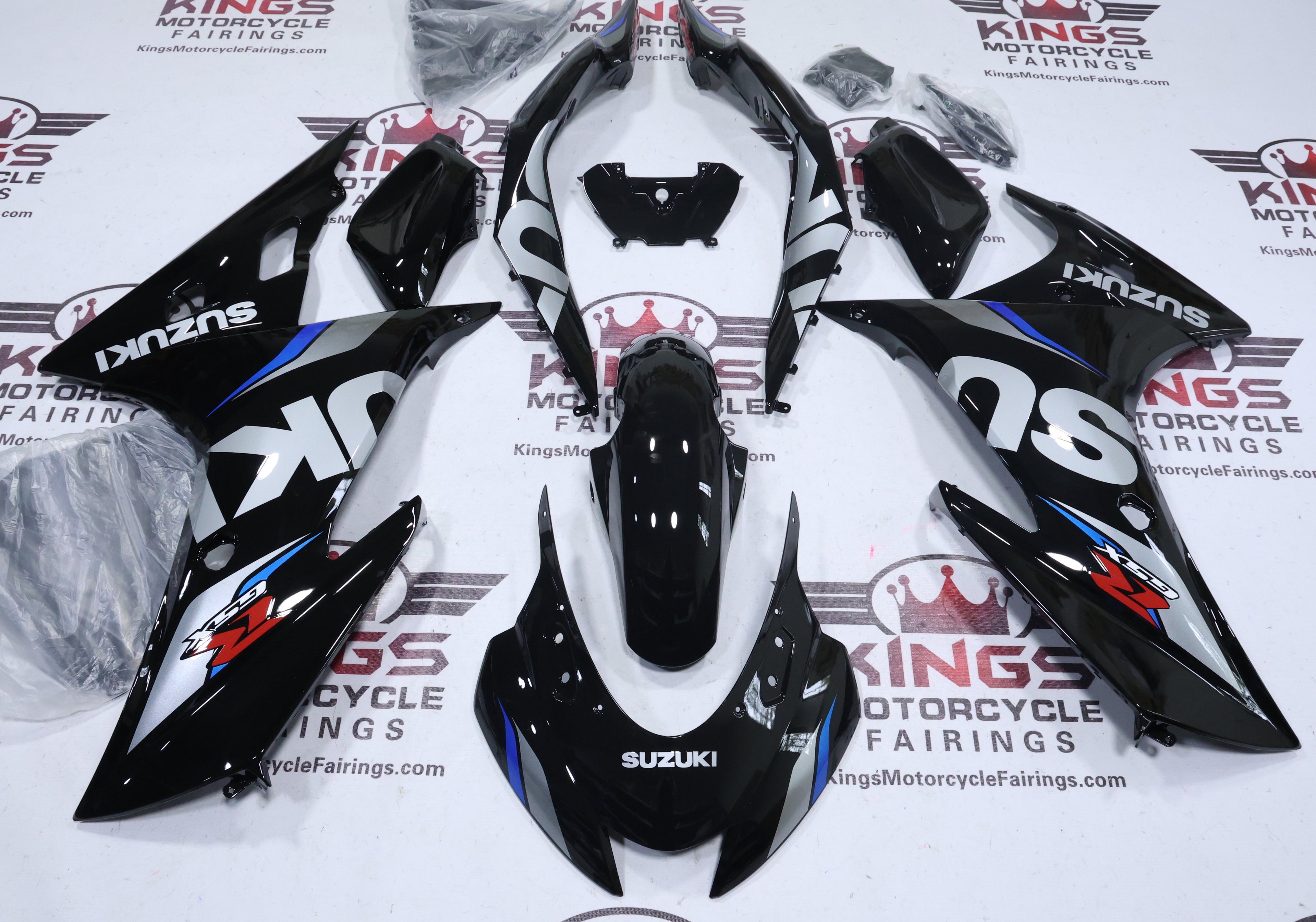 Suzuki GSXR125 Fairing Pieces (2017-2025) Black, Silver, Blue, Red at KingsMotorcycleFairings.com