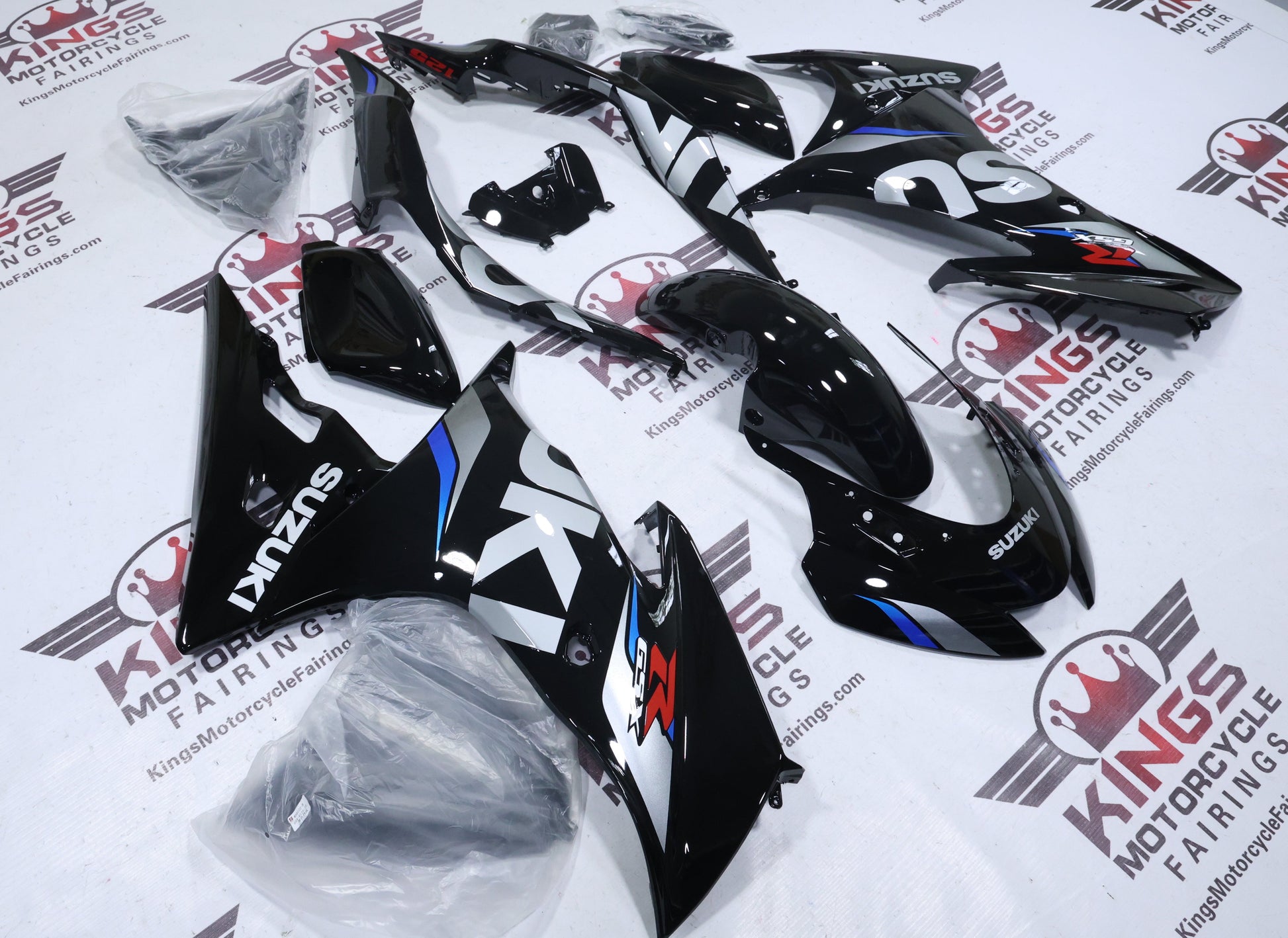 Suzuki GSXR125 Fairing Set (2017-2025) Black, Silver, Blue, Red from KingsMotorcycleFairings.com