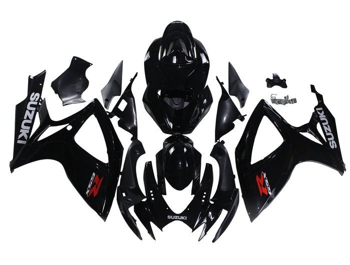 Suzuki GSXR600 Fairing Kit (2006-2007) Black, Red, Gray at KingsMotorcycleFairings.com