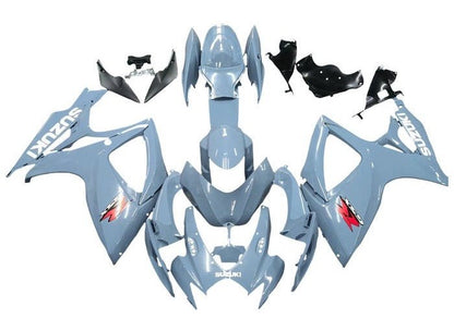Suzuki GSXR600 Fairing Kit (2006-2007) Blue Gray, White, Red at KingsMotorcycleFairings.com