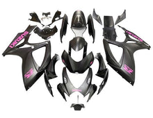 Suzuki GSXR600 Fairing Kit (2006-2007) Matte Black, Pink at KingsMotorcycleFairings.com