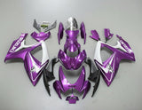 Suzuki GSXR600 Fairing Kit (2006-2007) Purple, White at KingsMotorcycleFairings.com