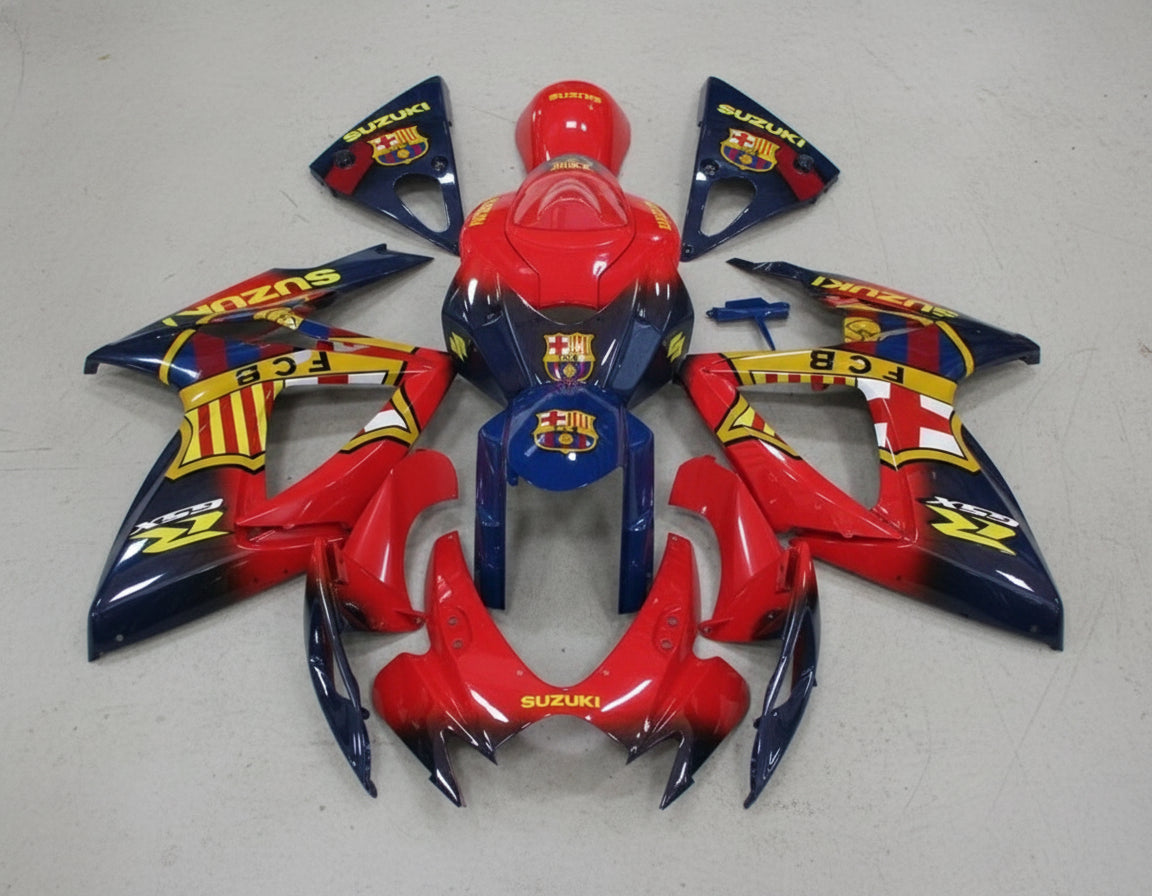 Suzuki GSXR600 Fairing Kit (2006-2007) Red, Blue, FC Barcelona at KingsMotorcycleFairings.com
