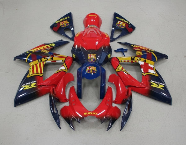 Suzuki GSXR600 Fairing Kit (2006-2007) Red, Blue, FC Barcelona at KingsMotorcycleFairings.com