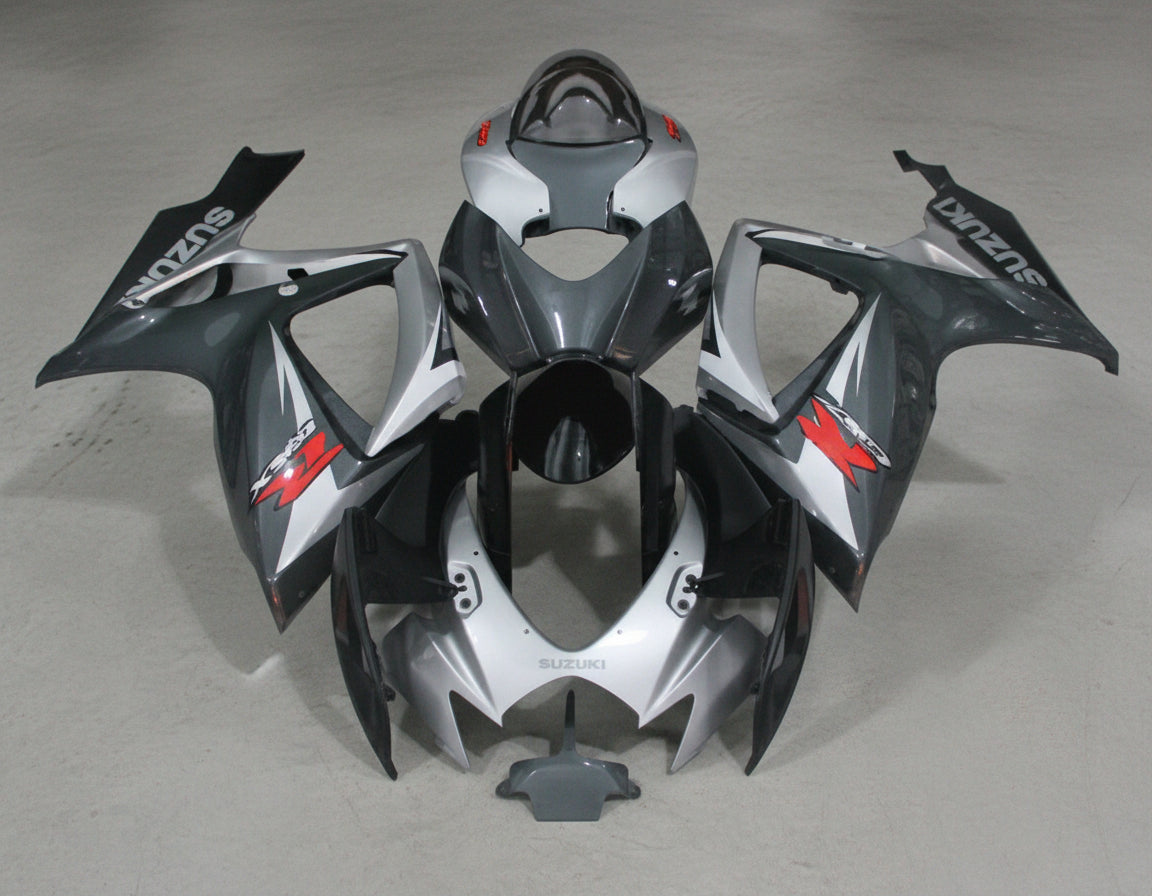 Suzuki GSXR600 Fairing Kit (2006-2007) Silver, Gray, Black, Red at KingsMotorcycleFairings.com