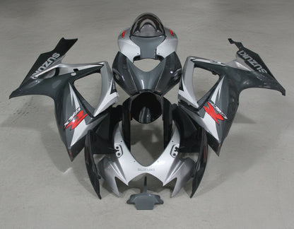 Suzuki GSXR600 Fairing Kit (2006-2007) Silver, Gray, Black, Red at KingsMotorcycleFairings.com