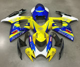 Suzuki GSXR600 Fairing Kit (2006-2007) Yellow, Blue Alstare at KingsMotorcycleFairings.com