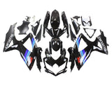 Suzuki GSXR600 Fairing Kit (2008-2010) Black, Blue, White, Stripes at KingsMotorcycleFairings.com