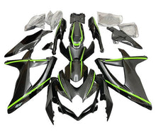 Suzuki GSXR600 Fairing Kit (2008-2010) Black, Green Stripe at KingsMotorcycleFairings.com