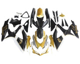 Suzuki GSXR600 Fairing Kit (2008-2010) Gold, Black, White at KingsMotorcycleFairings.com