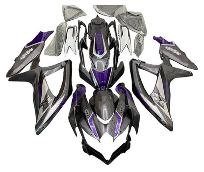 Suzuki GSXR600 Fairing Kit (2008-2010) Gray, Purple, Silver at KingsMotorcycleFairings.com